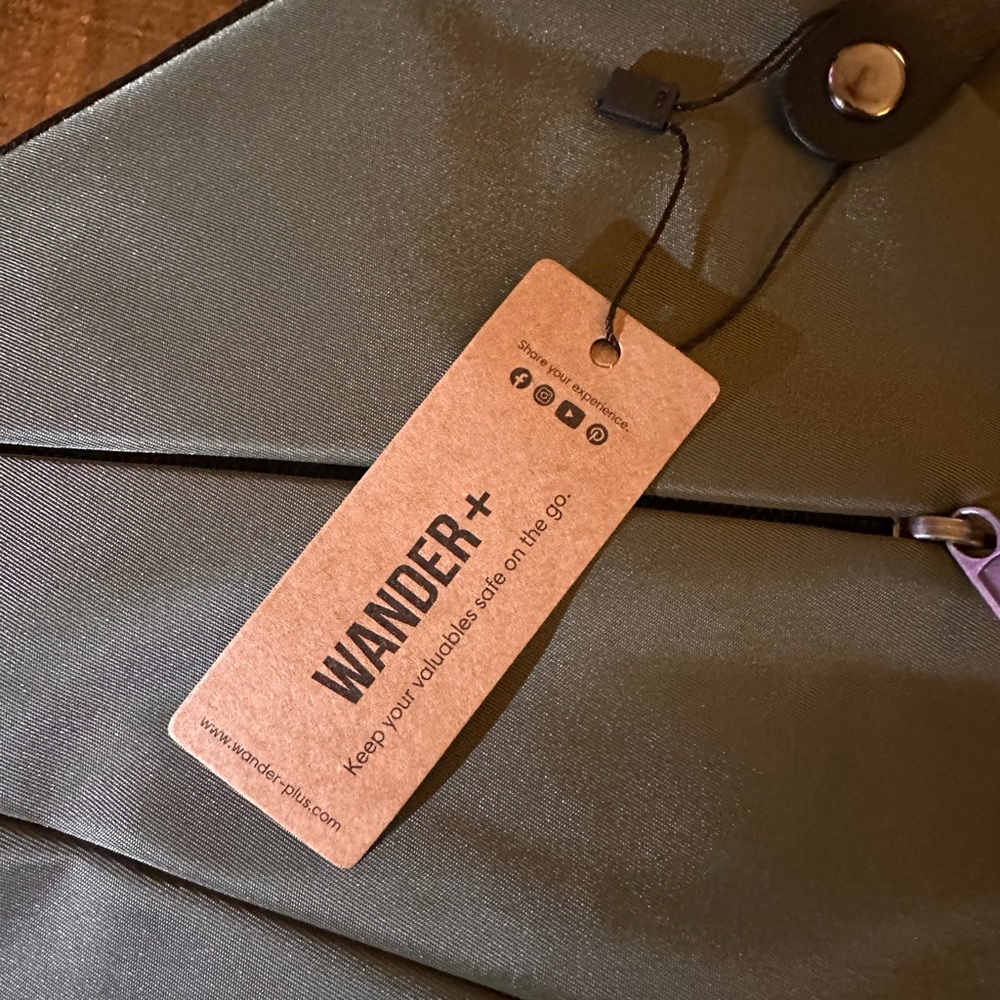 Sleek Olive Green Messenger Bag - Picture 2 of 6